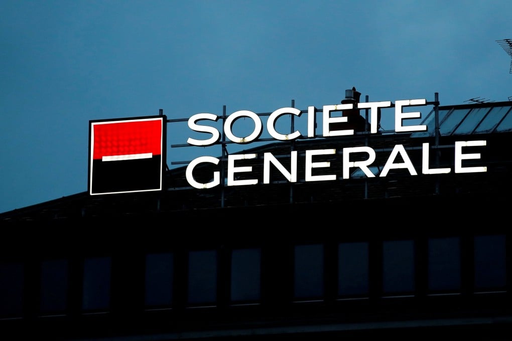 A logo of French bank Societe Generale is pictured on a building in Geneva, Switzerland. Photo: Reuters