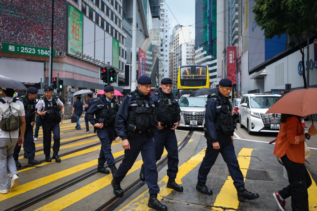 Several Taiwanese tourists have recounted their experiences of being randomly stopped or searched by Hong Kong police in the city. Photo: Xiaomei Chen