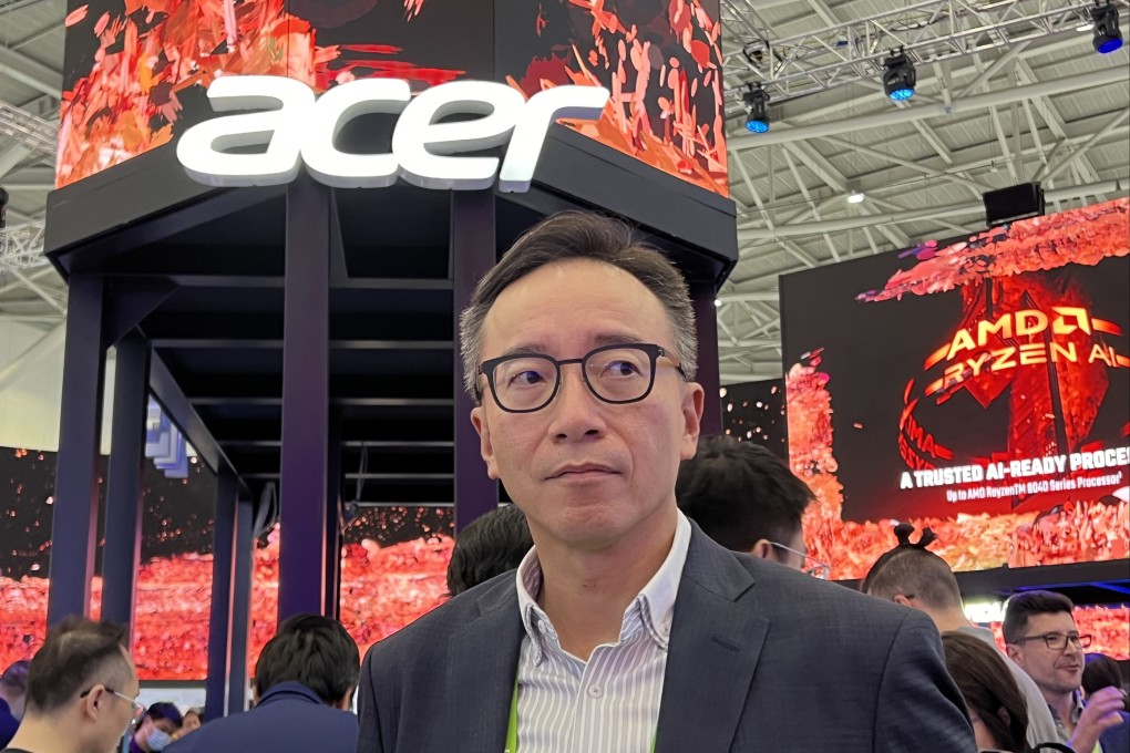 Acer chief operating officer Jerry Kao appears at the Computex Taipei 2024 tech show in early June. Photo: Ralph Jennings