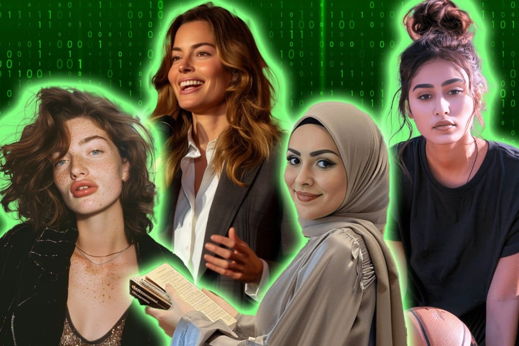 The world’s first artificial intelligence beauty pageant for avatars has announced its 10 finalists for the contest which aims to showcase the talents of AI creators. Photo: SCMP composite/Shutterstock/Instagram