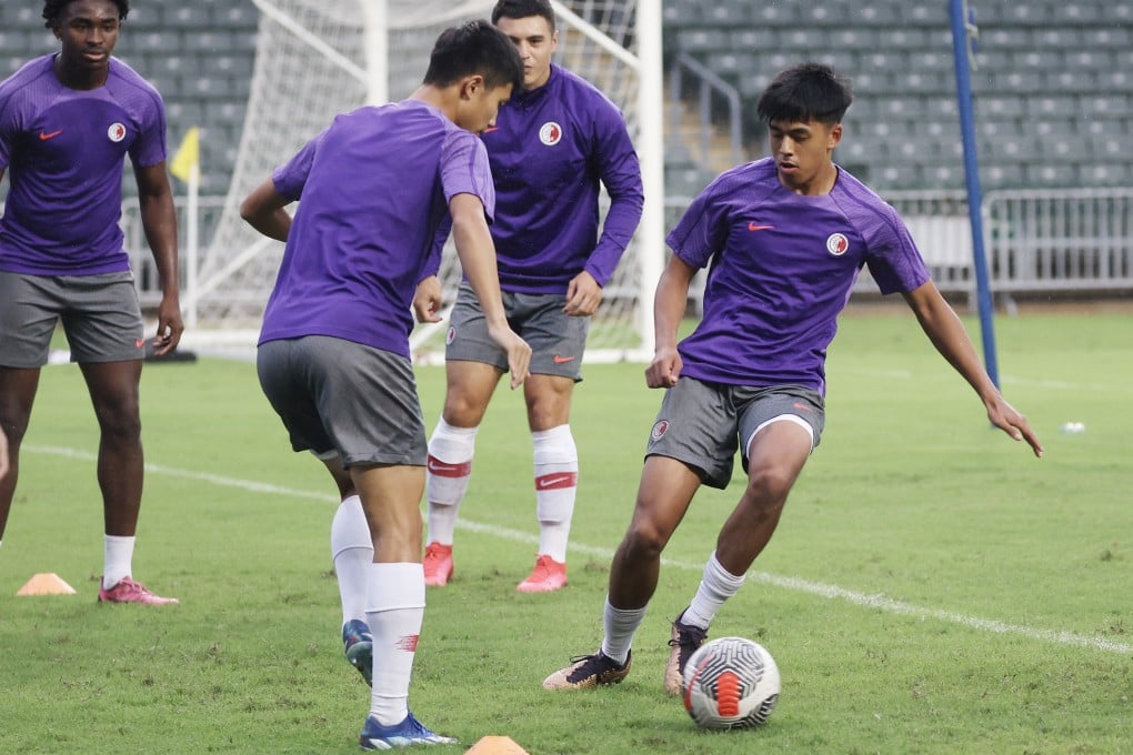 Anthony Pinto (right) enjoyed an explosive introduction to international football. Photo: Edmond So