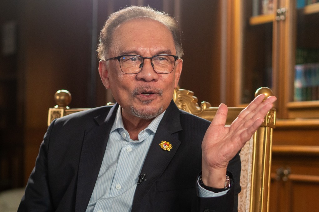 Malaysia’s Prime Minister Anwar Ibrahim speaks to the South China Morning Post in an exclusive interview at his office in Putrajaya earlier this month. Photo: Hadi Azmi