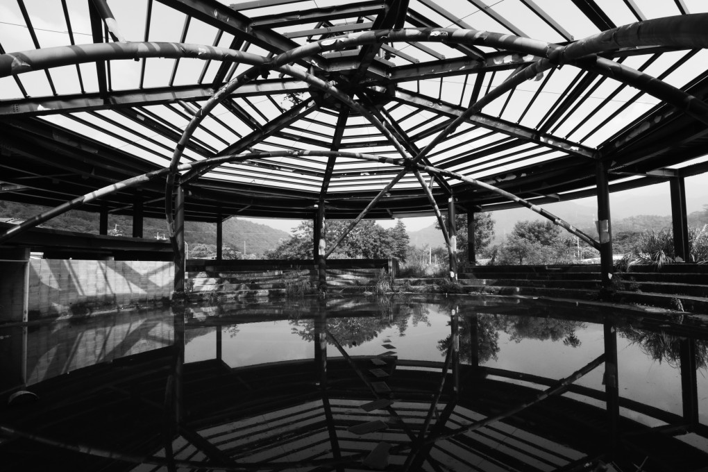 Yao Jui-chung’s photo of the abandoned Zhulu Cultural Performance Centre in Taiwan, featured in his exhibition Mirage in Canada. The Taiwanese artist is inspiring change in Vancouver through his black-and-white photos of deserted properties in his homeland. Photo: Yao Jui-chung
