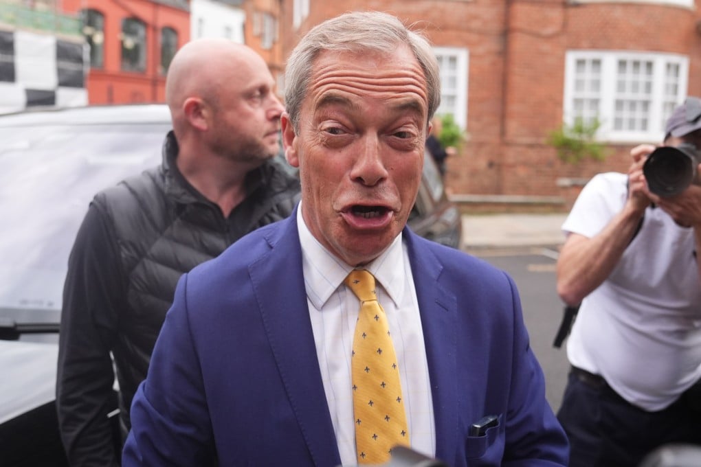 Nigel Farage attends a fundraiser for Donald Trump in London. Photo: PA via dpa