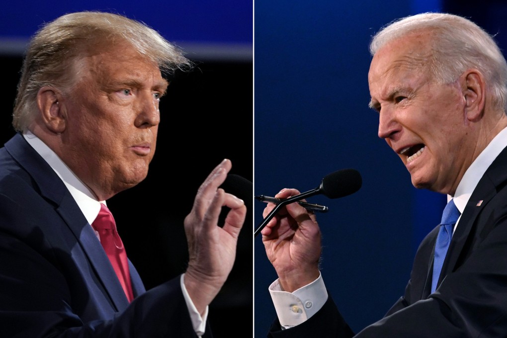Donald Trump and Joe Biden go head to head in the final debate before the 2020 US presidential election. Photo: AFP via Getty Images/TNS