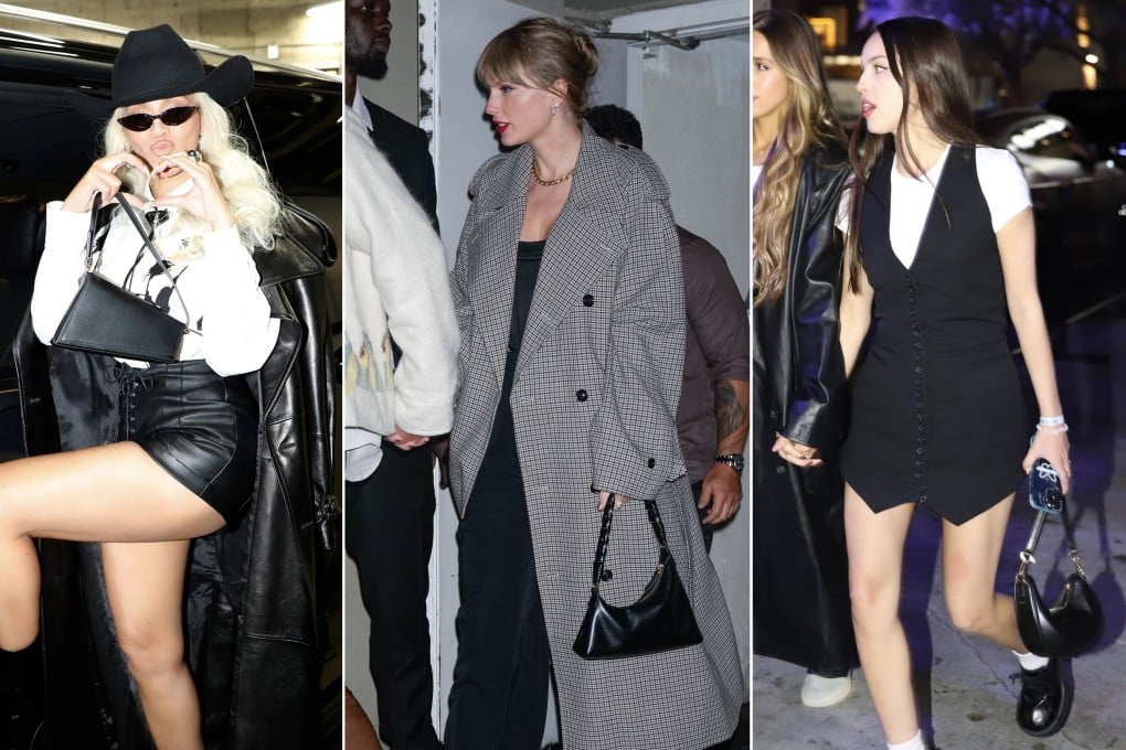 Beyoncé, Taylor Swift and Olivia Rodrigo holding handbags from Aupen. The team behind the Singaporean-led label talk to the Post about its success. Photo: Instagram/@beyonce/Getty Images/Flash, Backgrid