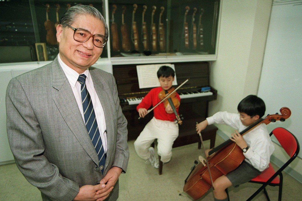 Yip Wai-hong, founder of the Hong Kong Children’s Choir and Yip’s Children’s Choir, in 1997 at the music education centre he founded. Photo: SCMP