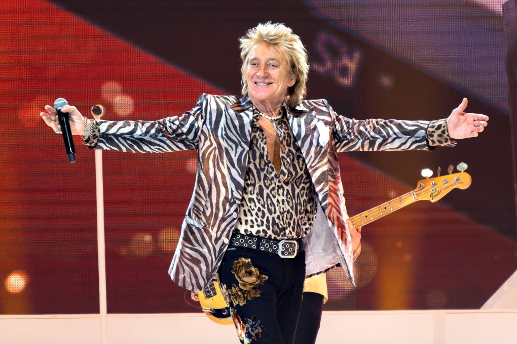 Rod Stewart performing in Copenhagen, Denmark on June 9. Photo: Ritzau Scanpix / Torben Christensen via Reuters