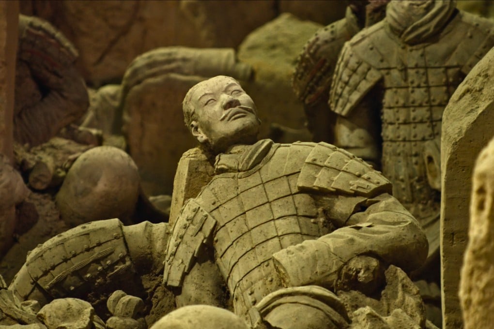 Terracotta warriors in a still from Netflix documentary Mysteries of the Terracotta Warriors, which looks at the excavation of the vast underground mausoleum housing them that China’s first emperor, Qin Shi Huang, ordered built to surround his tomb. Photo: Netflix