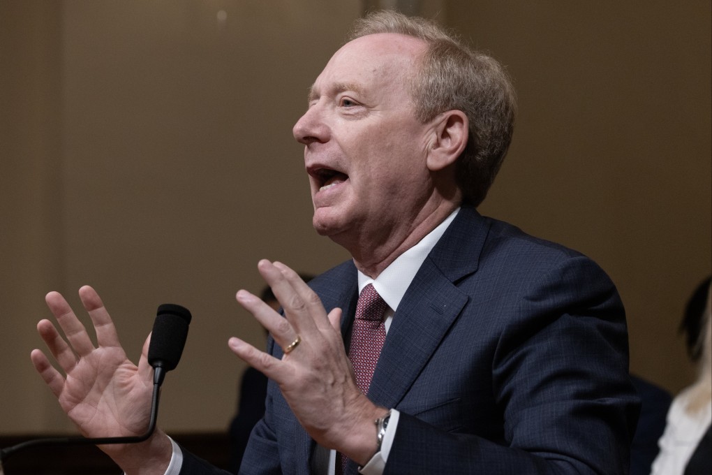 Microsoft president Brad Smith testifies before the US House Homeland Security Committee, on Capitol Hill in Washington, DC, June 13, 2024. Phoo: EPA-EFE