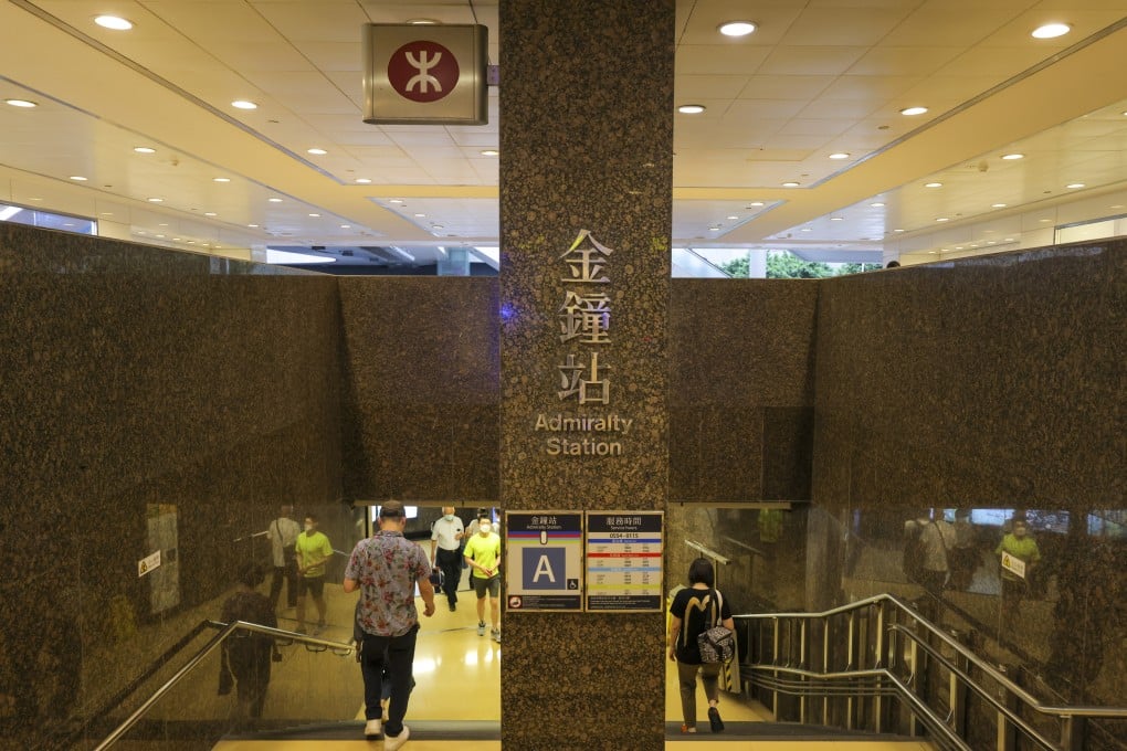 Passengers were evacuated at Admiralty station following a snake sighting. Photo: Jelly Tse