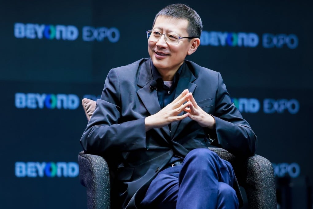 Neil Shen Nanpeng, founder of venture capital firm HongShan, speaks at the opening of the Beyond Expo tech conference in Macau on May 22, 2024. Photo: SCMP