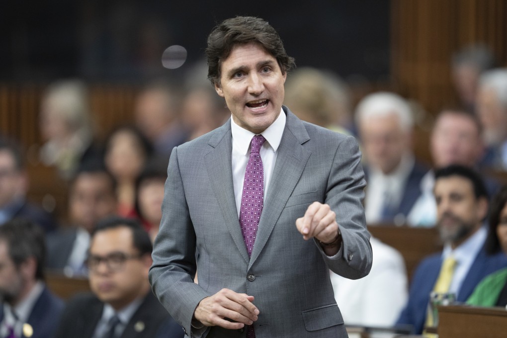 Canada Prime Minister Justin Trudeau in parliament last month. Photo: The Canadian Press via AP