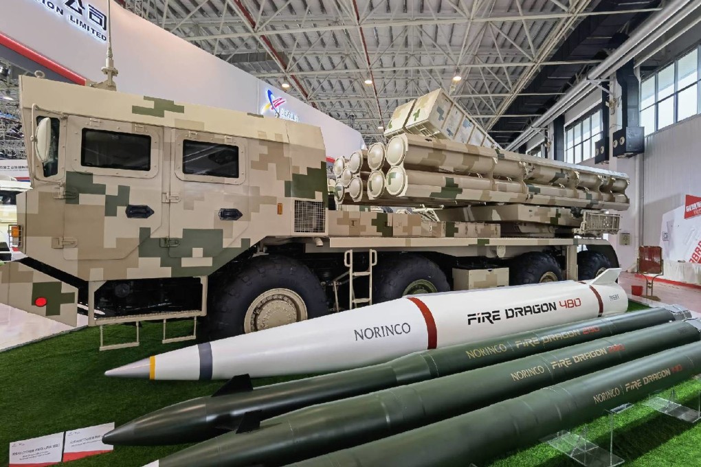 The Fire Dragon 480 is a long-range rocket made for export by Norinco Group. Photo: Sino Defence Forum/ @by78