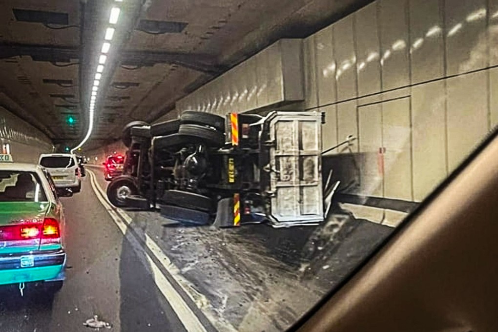 Videos posted online showed damage to about 10 metres of tunnel. Photo: Facebook/Sing Chai