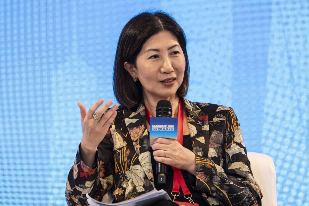 Bonnie Chan, CEO of Hong Kong Exchanges and Clearing, speaks during the Lujiazui Forum in Shanghai on June 19, 2024. Photo: Bloomberg