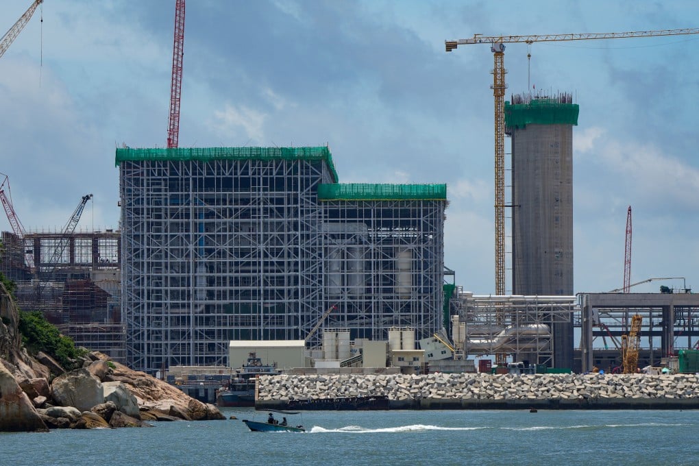 I•PARK1 at Shek Kwu Chau, Hong Kong’s first waste-to-energy facility for treating solid waste is expected to start operations next year. Photo: Sam Tsang