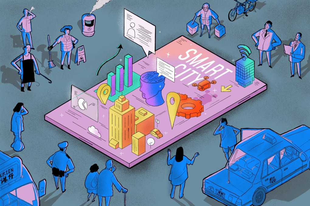Hong Kong rolled out its smart city blueprint 2.0 in 2020. Illustration: Brian Wang