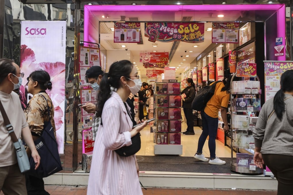 The cosmetics chain reported a gain of 276 per cent in earnings to HK$218.9 million (US$28 million) for the year ended March 31. Photo: Xiaomei Chen