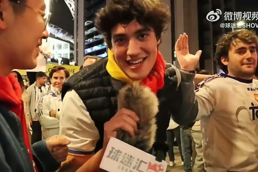 Showmi video blogger Kevin says he has not encountered racism such as that seen in a video interview with a Spanish football fan in Britain filmed on June 2. Photo: Weibo/球迷匯SHOWMI