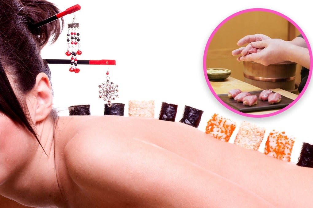 A private club in Taiwan faced police investigation after reports of serving “body sushi”, where a woman’s naked body was used as a dish. Photo: SCMP composite/Shutterstock