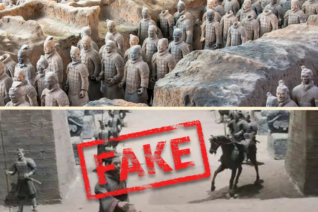 The emergence of a fake Terracotta Army site in China has sparked outrage on mainland social media. Photo: SCMP composite/Shutterstock/Weibo