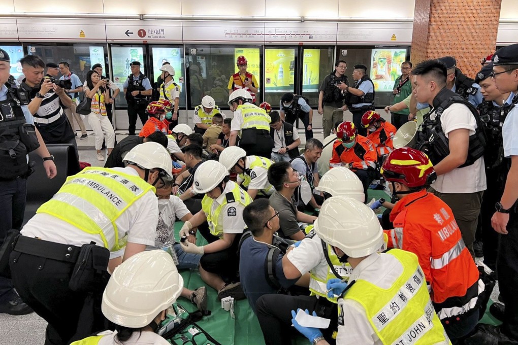 A safety drill held in preparation for the Kai Tak Sports Park opening has involved 1,400 people. Photo: Handout