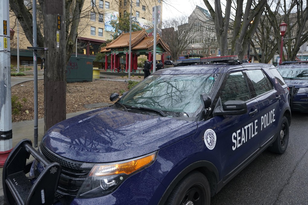 A Seattle police officer was sacked for hurling racist and sexist slurs at his Chinese-American neighbour in 2022. Photo: AP