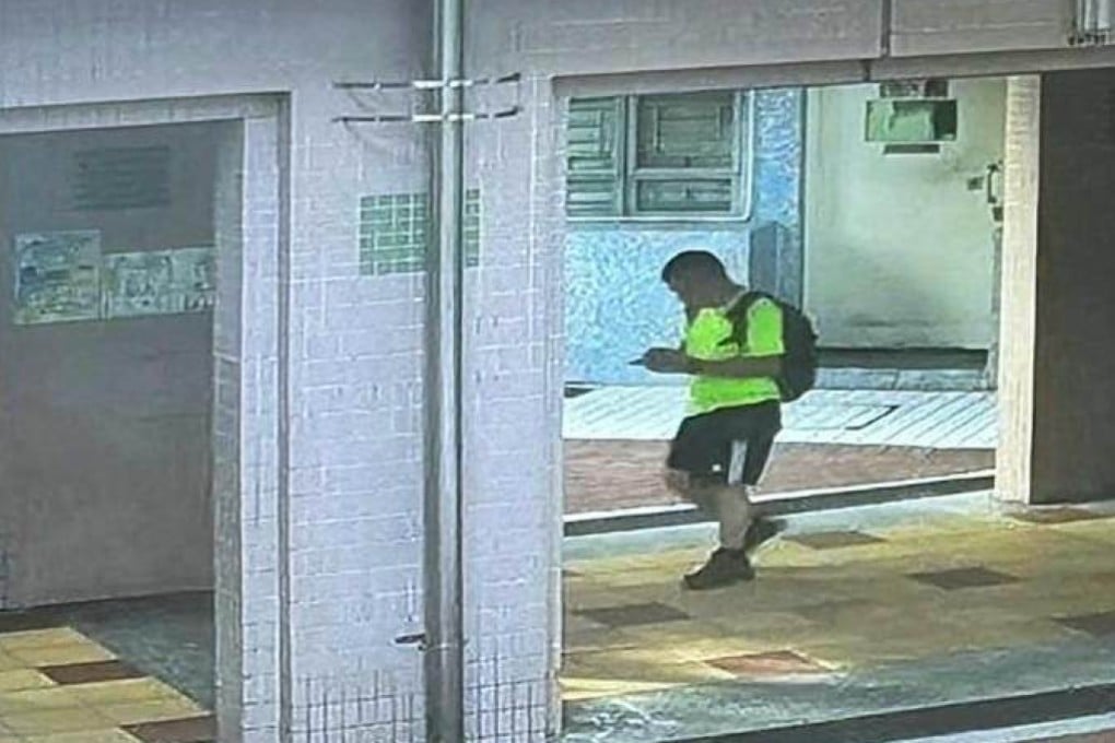 The hiker was captured by CCTV cameras before he set out on Sunday morning. Photo: Handout