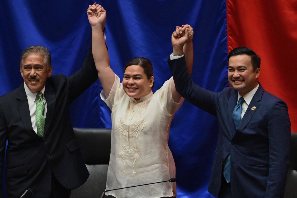 Sara Duterte-Carpio is proclaimed winner of the 2022 vice-presidential race. Her cheerleaders claim she’s poised to become the Philippines’ new opposition chief. Photo: AFP