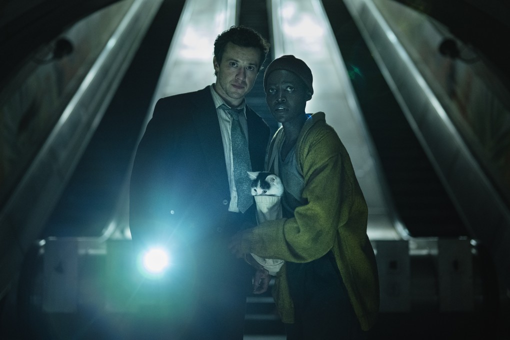 Joseph Quinn as Eric and Lupita Nyong’o as Samira in a still from A Quiet Place: Day One, which will be looking to break Hollywood’s recent prequel curse. Photo: Gareth Gatrell/Paramount Pictures