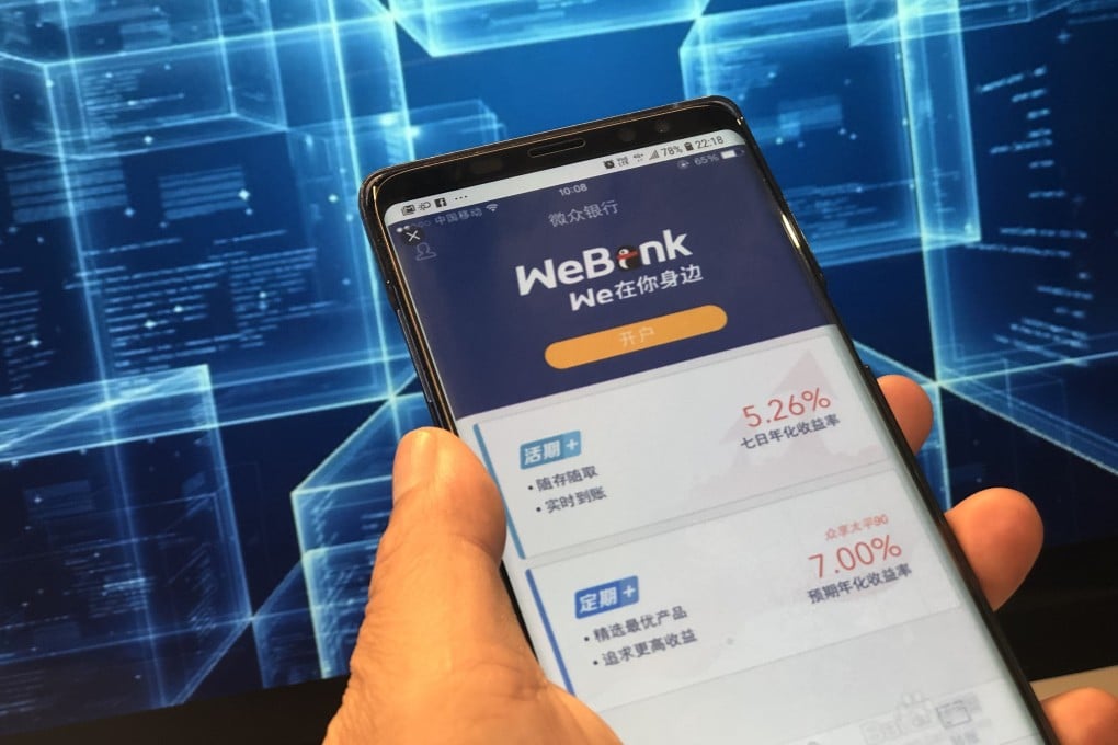 WeBank’s expansion in Hong Kong reflects efforts between the city and southern tech hub Shenzhen to boost economic integration. Photo: SCMP