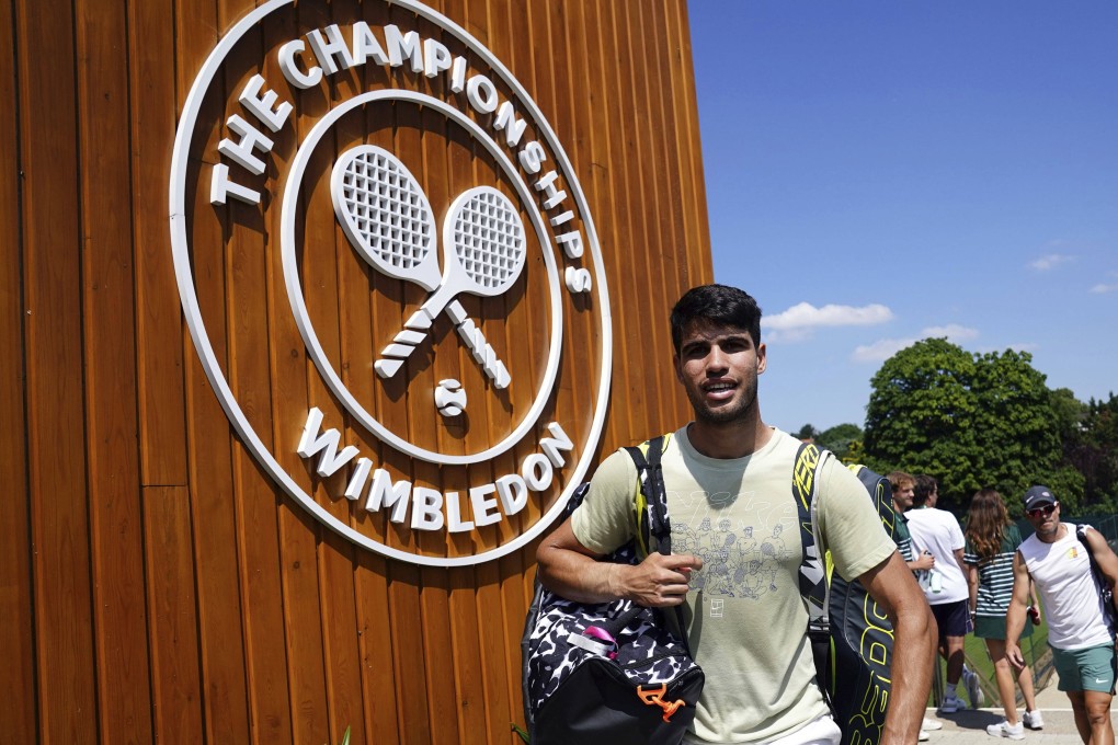 Carlos Alcaraz is looking to defend his Wimbledon title and claim his second grand slam of the year. Photo: AP