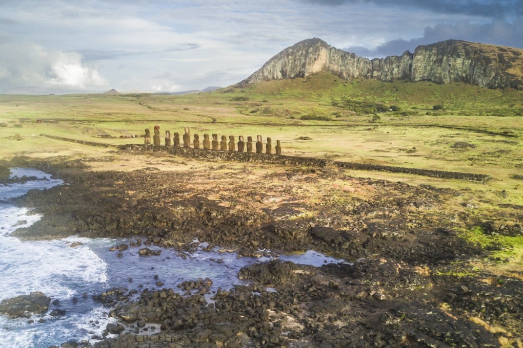 On Rapa Nui, also known as Easter Island, giant stone figures called moai stand facing the elements. Visitors can learn more about the imposing relics, as well as go hiking, biking, snorkelling or for a drive around the island. Photo: Getty Images
