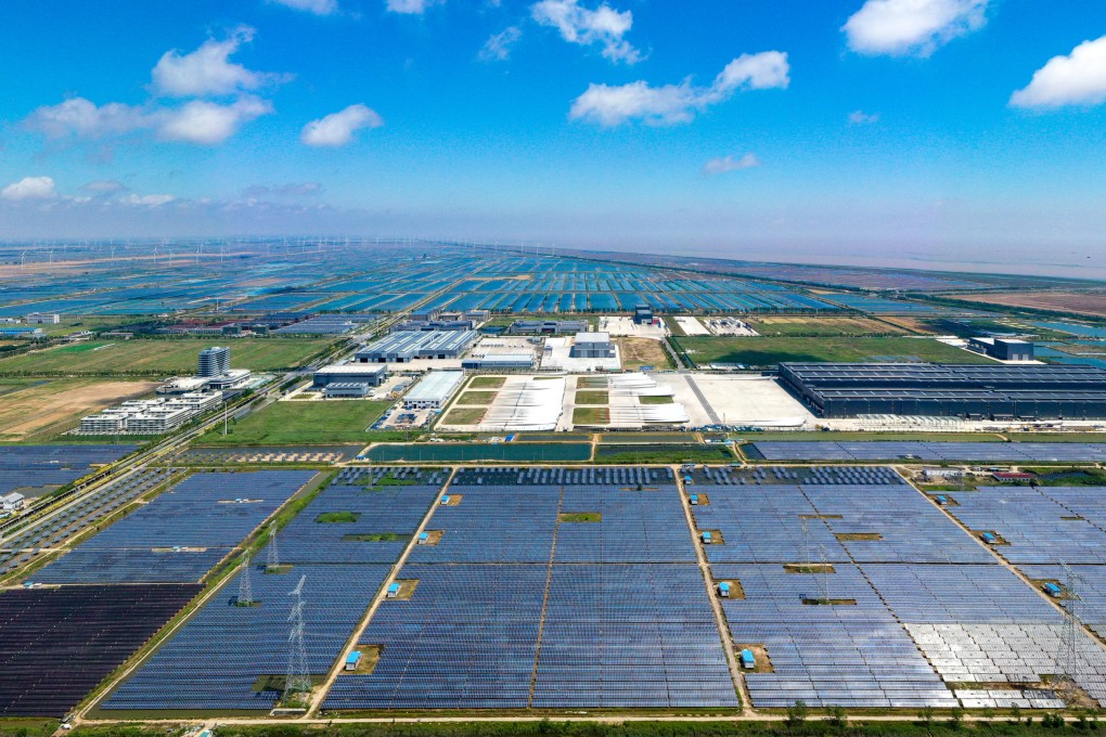 A drone photo taken on June 6, 2024, shows a low-carbon industrial park in Sheyang, Yancheng, east China’s Jiangsu Province. Photo: Xinhua