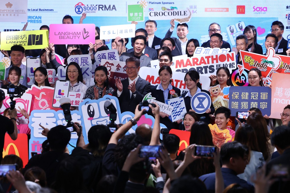 The Retail Management Association has brought together 5,000 merchants to launch the Hong Kong Happy Shopping Festival. Photo: Dickson Lee