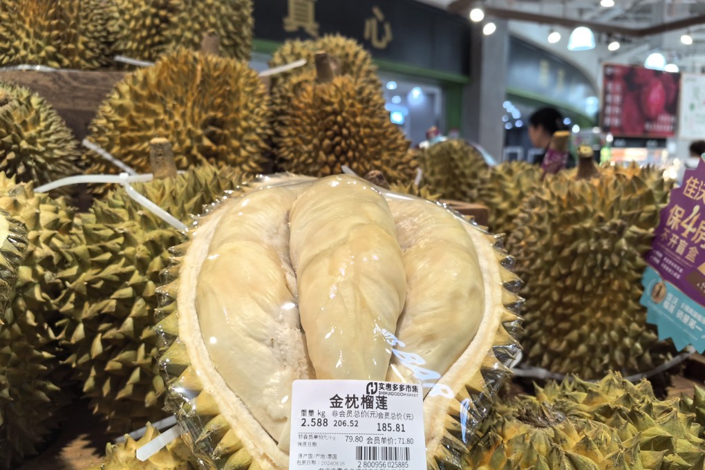 China’s ravenous appetite for durian has led to an explosion in fresh fruit imports from countries like Thailand, Vietnam and now Malaysia. Photo: Simon Song