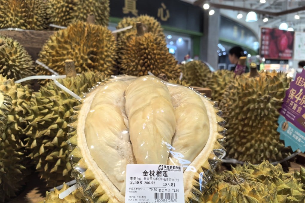 China’s ravenous appetite for durian has led to an explosion in fresh fruit imports from countries like Thailand, Vietnam and now Malaysia. Photo: Simon Song