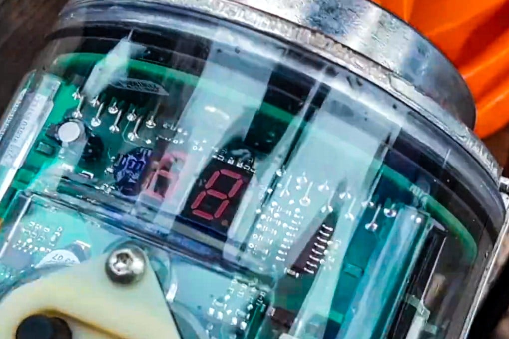 According a video posted by a state media affiliated website, the monitoring device was retrieved by the Chinese coastguard. Photo: Weibo