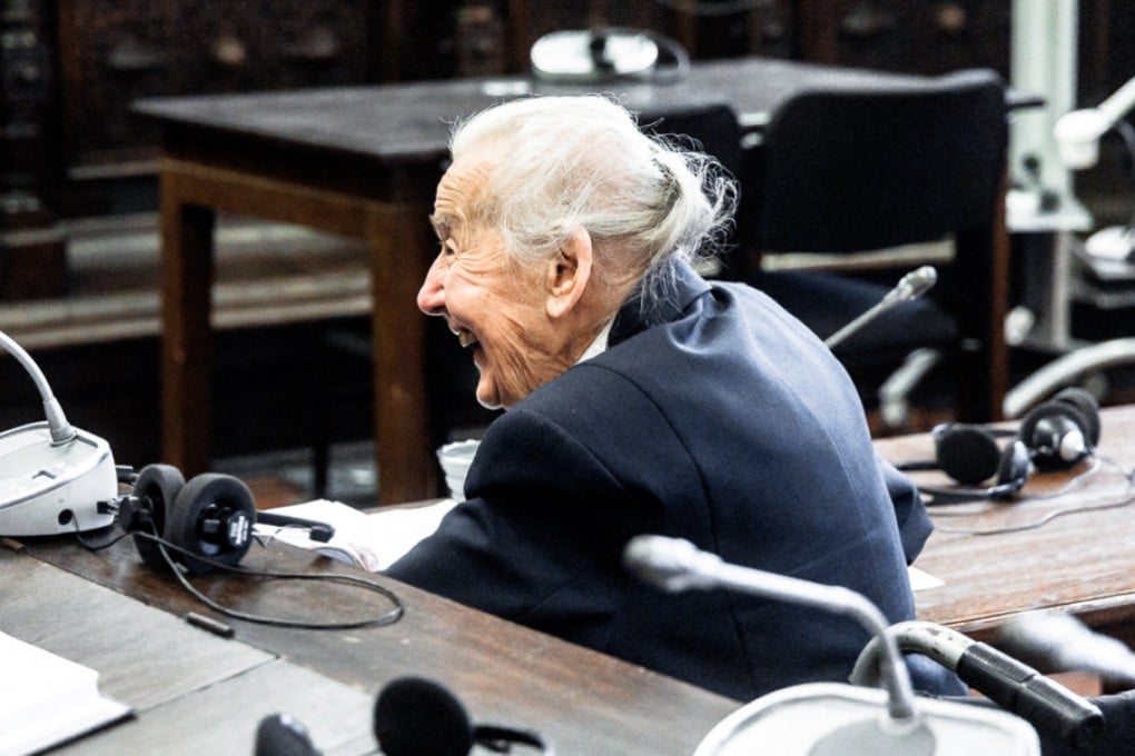 Holocaust denier Ursula Haverbeck waits for the start of proceedings at the district court in Hamburg, Germany, on June 7. Photo: AFP