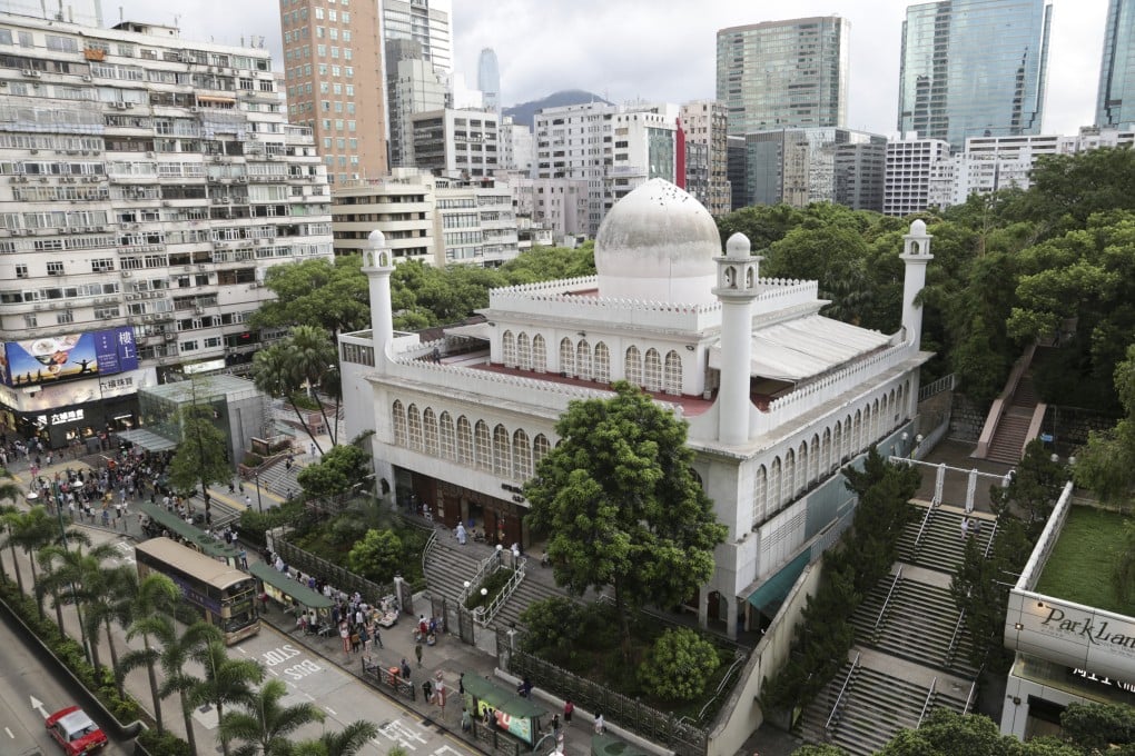 The Kowloon Mosque and Islamic Centre in Hong Kong’s Tsim Sha Tsui neighbourhood, where Muslims from around the world come together to pray and study. Photo: James Wendlinger