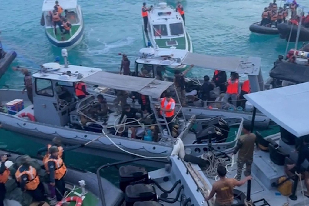 Manila released footage of a clash with Chinese coastguards in which a Philippine sailor lost a thumb. Photo: AFP