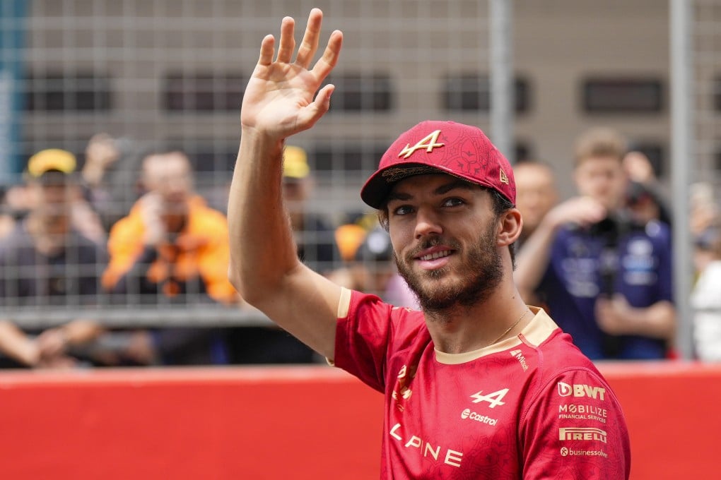 Pierre Gasly, who is in his second season with Alpine, waves at fans during the drivers’ parade ahead of the Chinese Grand Prix in Shanghai in April. Photo: AP