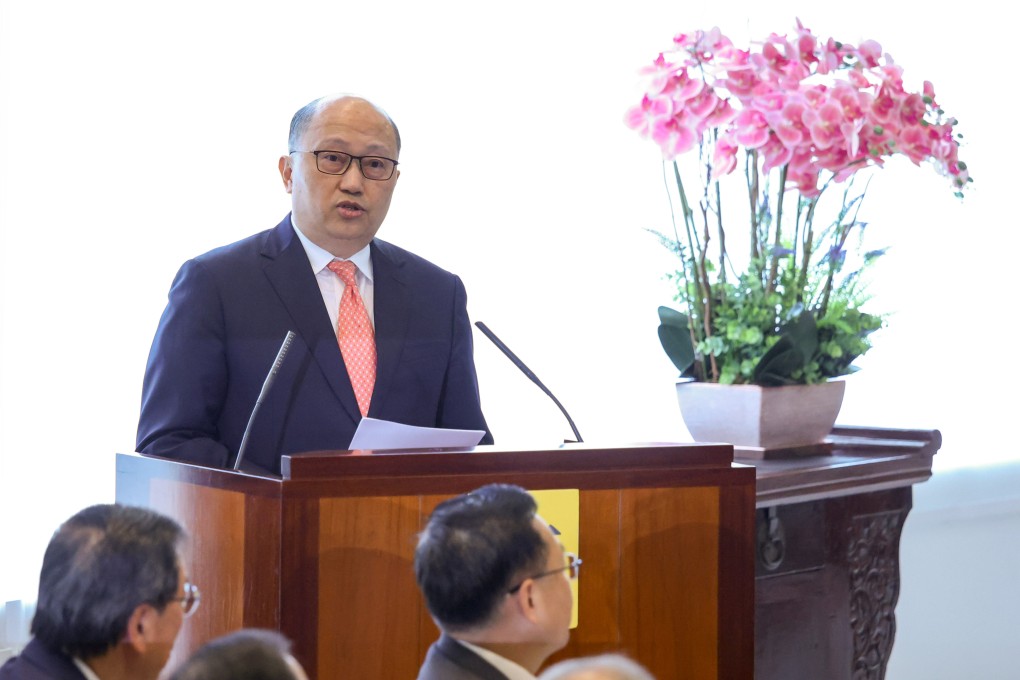 Zheng Yanxiong also expressed his hope for the city to “wield the sharp sword of the rule of law” and act as the guardian of national security. Photo: Yik Yeung-man