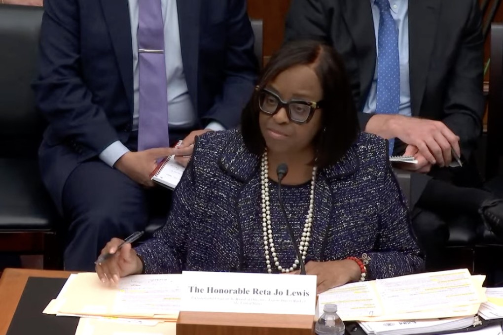 Reta Jo Lewis, president of the Export-Import Bank of the United States, testifies to the House Financial Services Committee in Washington on Thursday. Photo: SCMP Pictures