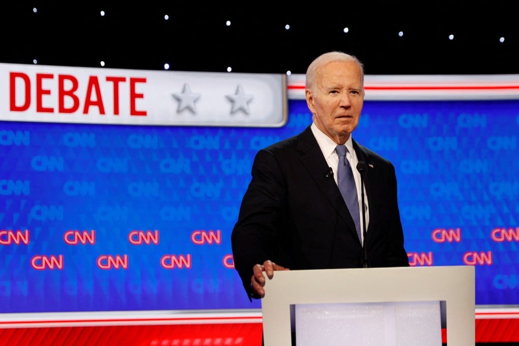 US President Joe Biden at the debate in Atlanta, Georgia. Photo: Reuters