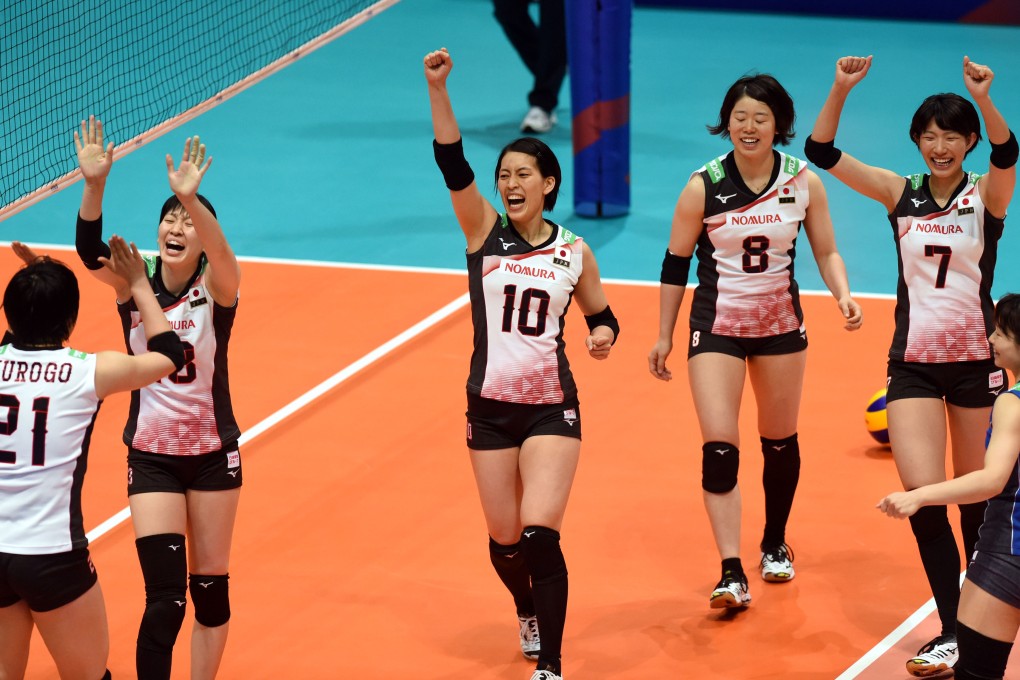 Japanese volleyball players will wear Olympic uniforms made of specialised fabric aimed at tackling voyeurism. Photo: Xinhua