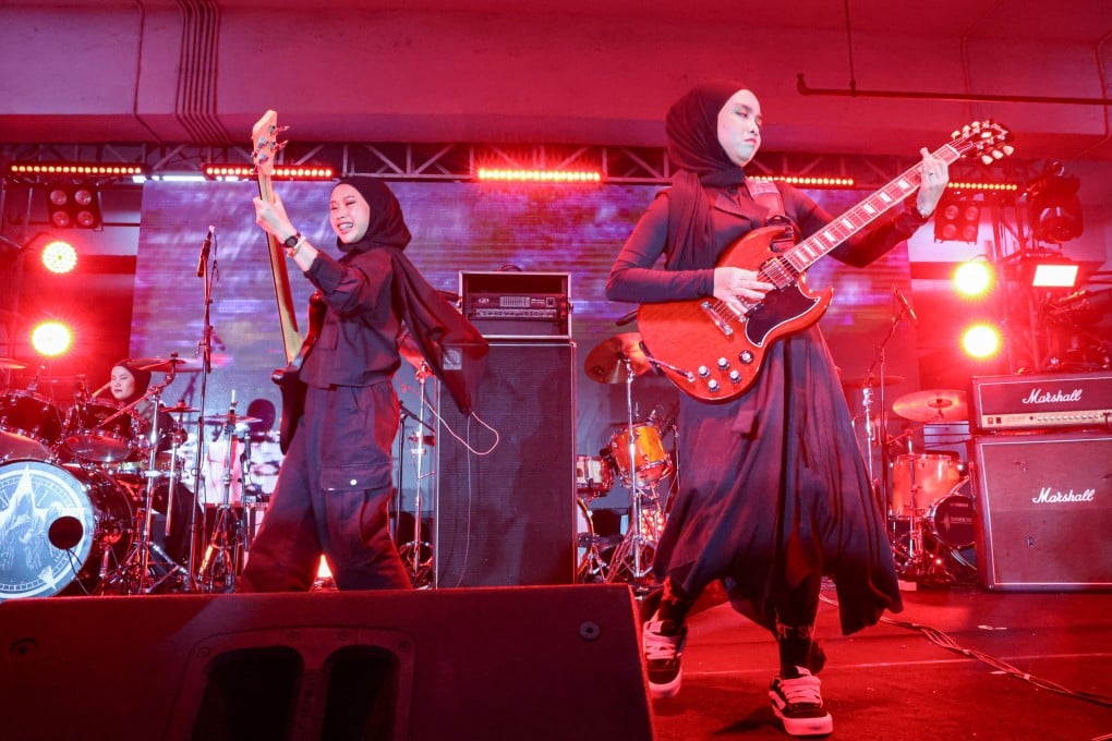 Voice of Baceprot perform at Soundsfest Experience in Jakarta, Indonesia, on June 22. Photo: Reuters