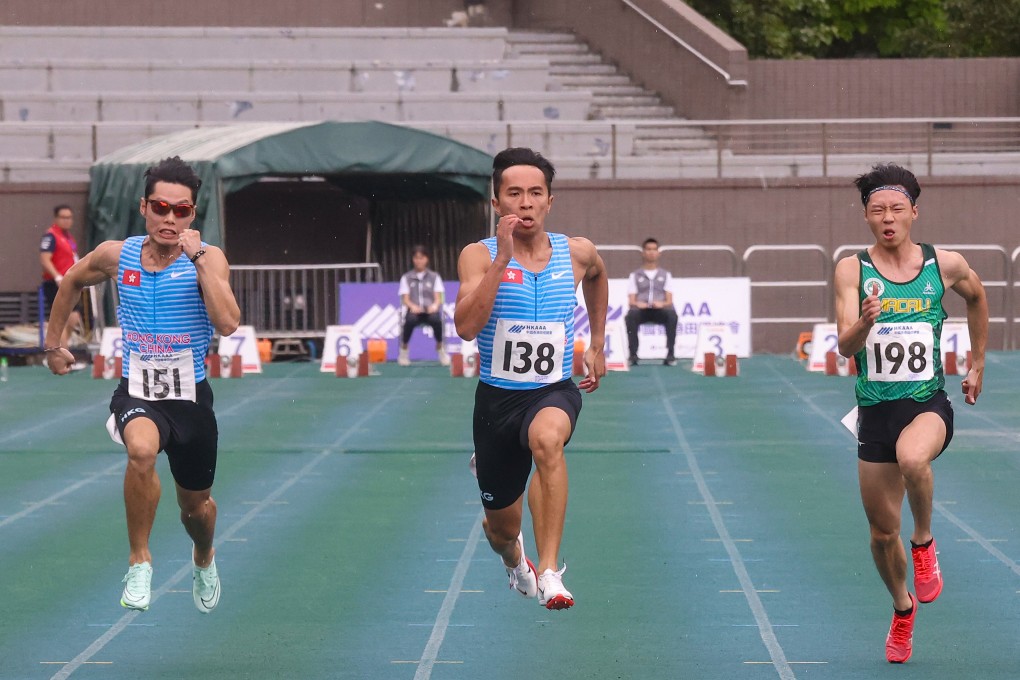 Felix Diu (centre) looks set to become the newest member of Hong Kong’s Olympic delegation. Photo: Jonathan Wong