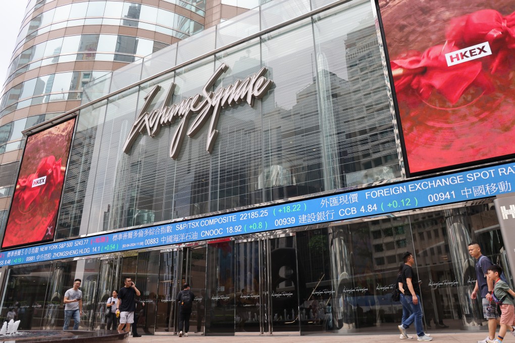 A view of Exchange Square in Central, home of Hong Kong stock exchange operator Hong Kong Exchanges and Clearing, on April 2, 2024. Photo: Jelly Tse